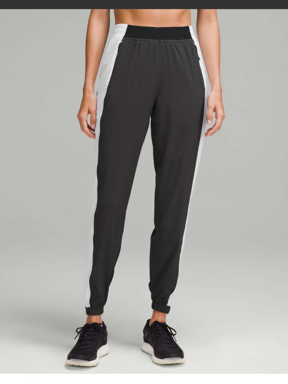 lululemon🍋Adapted State HR Colorblock Jogger — Black & White Size 6 Like New